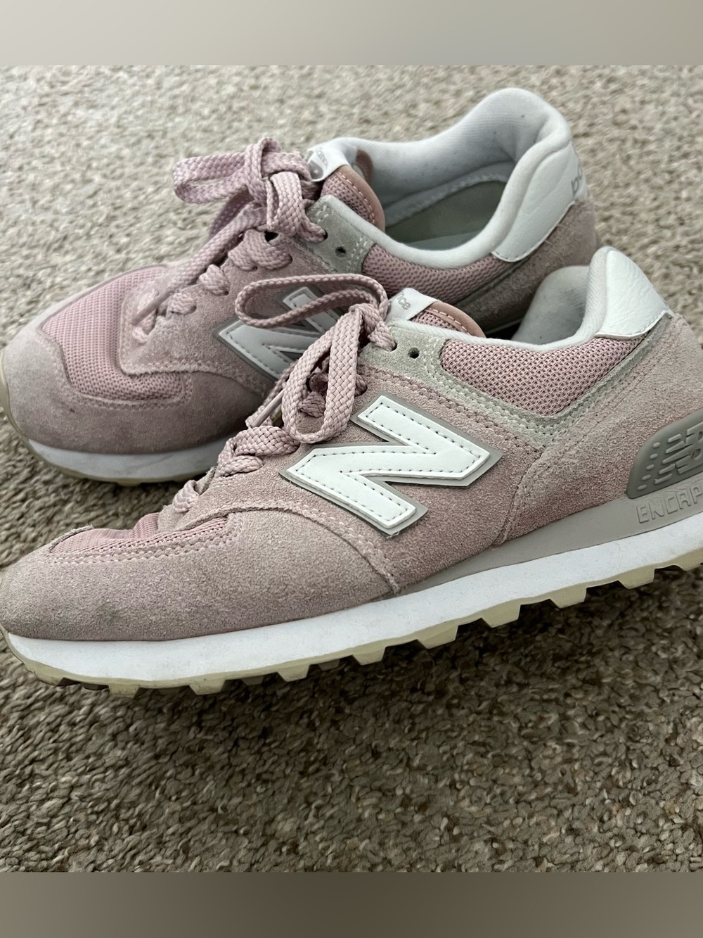 New Balance Women's 574 Classic Sneakers in Light Pink Size 7.5